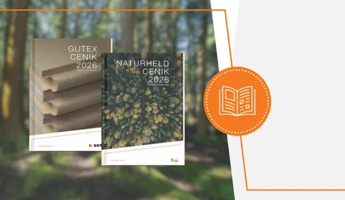 Lesne izolacijske plošče Naturheld in Gutex – novi ceniki za leto 2026
