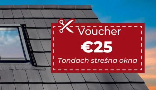 Akcija: Ob nakupu vsakega strešnega okna Tondach prevzemite voucher za 25 €